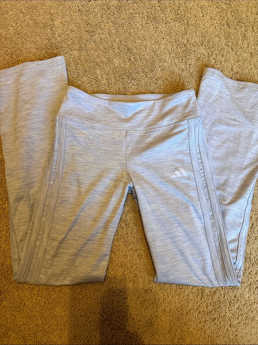 Girls youth medium Adidas Light purple Performance flair Leggings